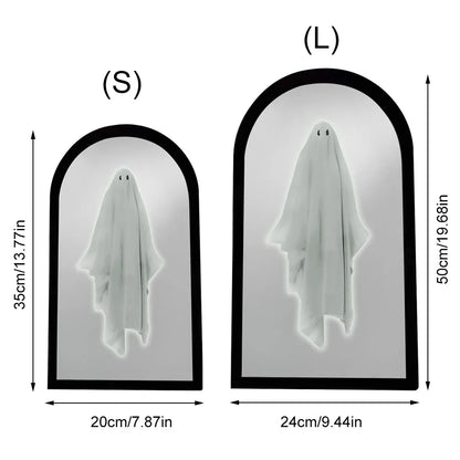 NEW Ghost Mirror Halloween Decorations Night Light Spooky Apparition Halloween Hologram Ghost Mirror Prank Halloween Party Decor