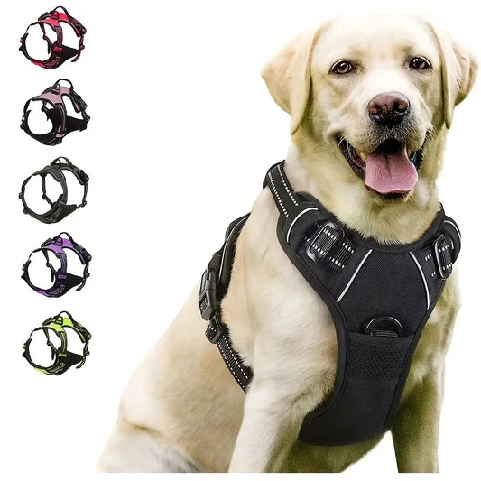 Dog Harness No Pull Reflective Vest Leash Set Adjustable Pet Supplies