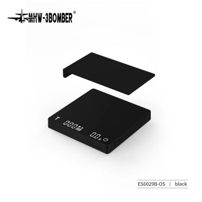 MHW-3BOMBER Digital Kitchen Coffee Scale High Precision Cyclic Rechargeable Espresso Electronic Scale Home Barista Accessories