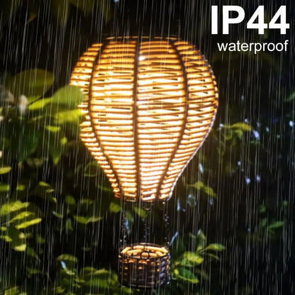 Solar Hot Air Balloon Lantern Hanging Solar Lantern Outdoor Lights Waterproof Lanterns Garden Patio Yard Party Decor