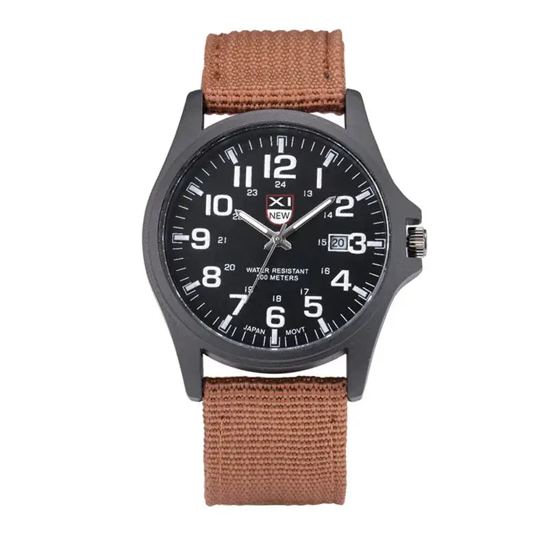Sports Watch Quartz Nylon Band with Date