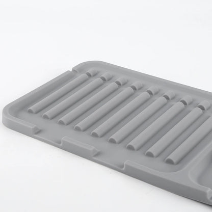 Silicone Drip Catcher Tray Quick Dry Water Catcher Mat Multi-Purpose Faucet Drainage Pad Drying Mat for Kitchen Bathroom