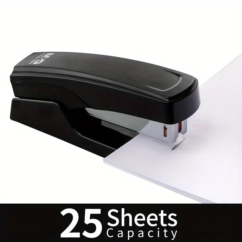 Durable Stapler With 1000 Staples Capable of Binding 25 Sheets of Paper Professional Office and Study Stationery Supplies