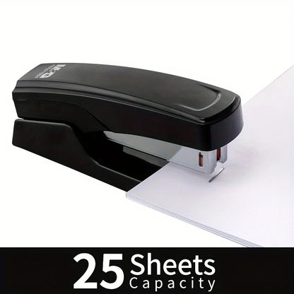 Durable Stapler With 1000 Staples Capable of Binding 25 Sheets of Paper Professional Office and Study Stationery Supplies