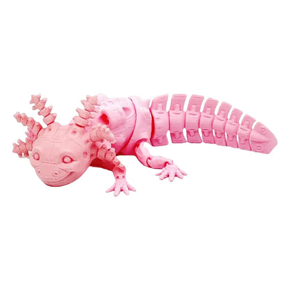 Articulated Mechanical Axolotl Figurine Collectible Axolotl Fidget Toy Executive Desk Toy for Stress Relief Home Decor