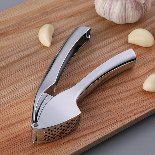 Garlic Mincer Tool Garlic Press Detachable for Easy Cleaning Super Easy To Use Garlic Presser with Easy-Squeeze Ergonomic Handle