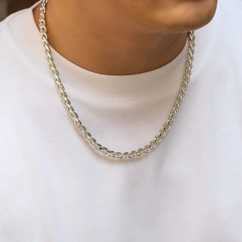 Simple Stainless Steel Chain Necklace Gold Silver Color Metal Chain