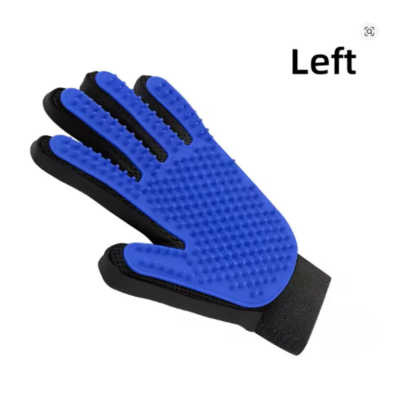 Pet Grooming Glove Dog Cat De-shedding Hair Remover Massage Brush