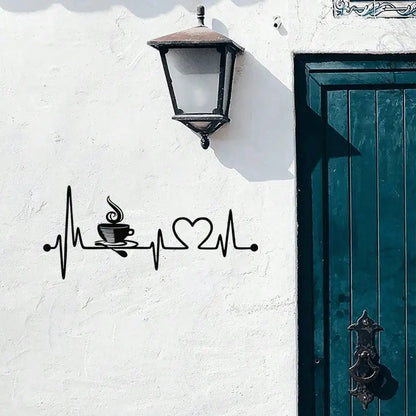 Music & Love Metal Wall Art - Couple-Themed Decor for Indoor/Outdoor Use. Ideal Anniversary Gift for room, or Dining Room.