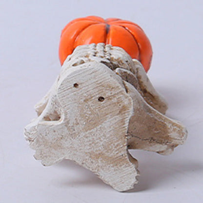 3pcs  Halloween Pumpkin Skeleton Yoga Meditation Skull Decor Pumpkin Head Figurine for Home Desk Office Zen Decorations