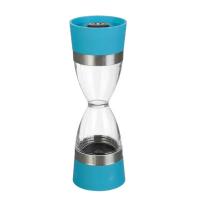 Manually 2 in 1 Hourglass Shape Dual Salt Pepper Mill Spice Grinder Pepper Shaker for Kitchen Cooking Tools Easy to Clean CA