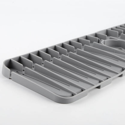 Silicone Drip Catcher Tray Quick Dry Water Catcher Mat Multi-Purpose Faucet Drainage Pad Drying Mat for Kitchen Bathroom