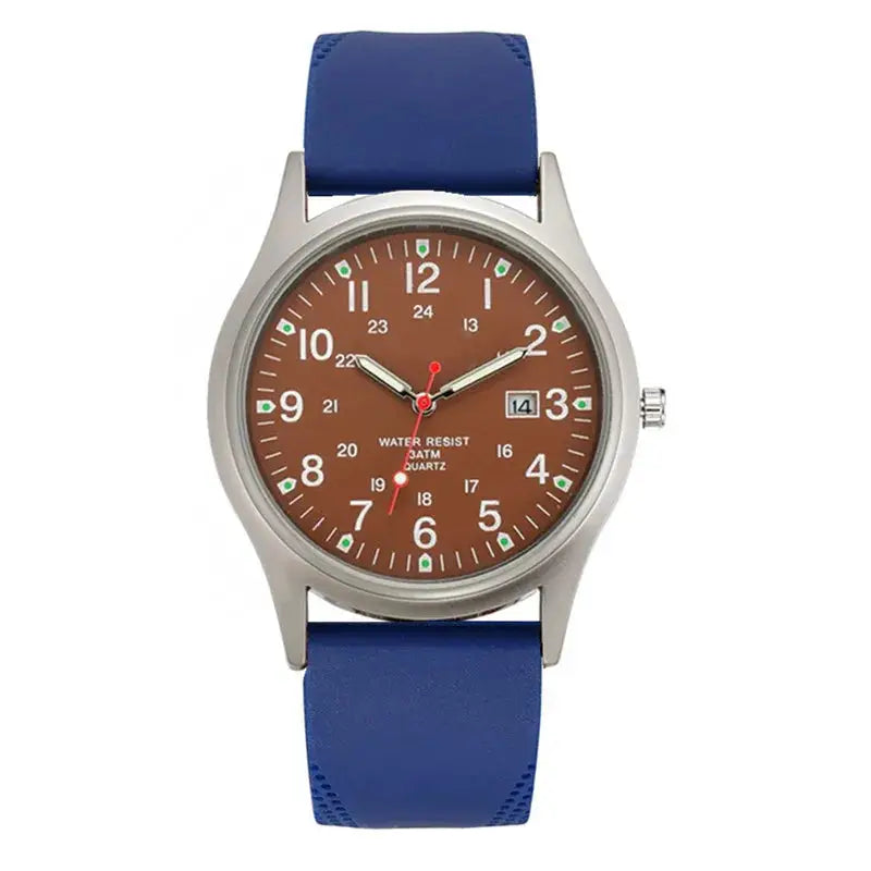 Casual Sports Watch Quartz Silicone Band