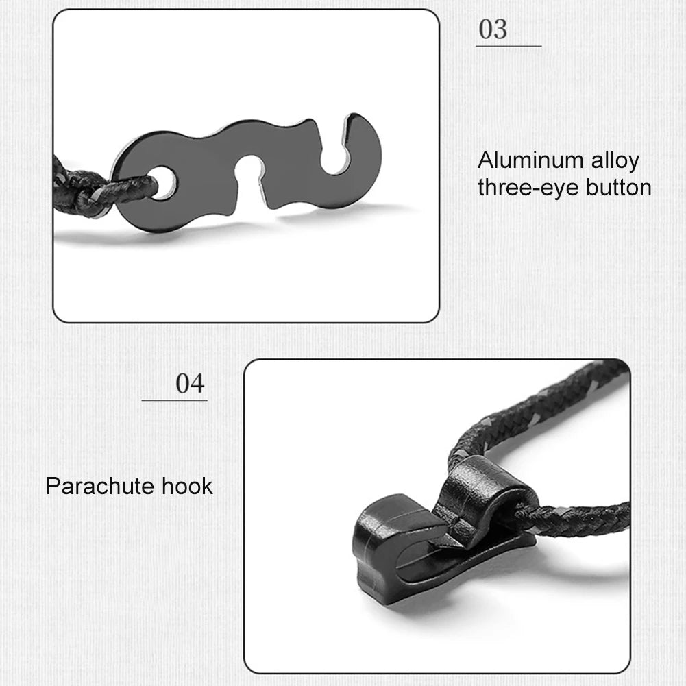 1-10Pcs Outdoor Camping Stretch Clothesline w/ 12 Clips 3M Windproof Elastic Hanging Laundry Clothes Line For Hotel Trip Cruise