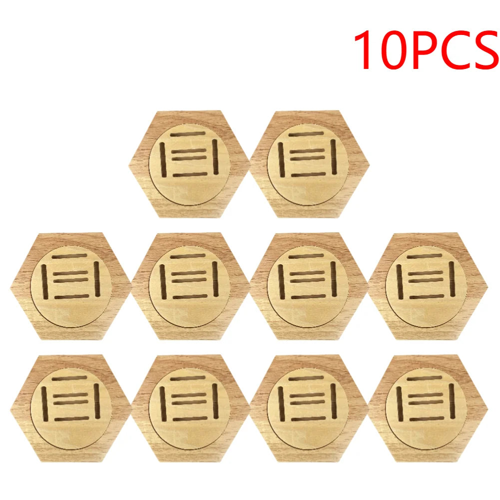1-10Pcs Honeycomb Combination Stand Honor Marathons Medal Display Racks Hexagonal Wood Display Holder Board Hanger Wall Decor