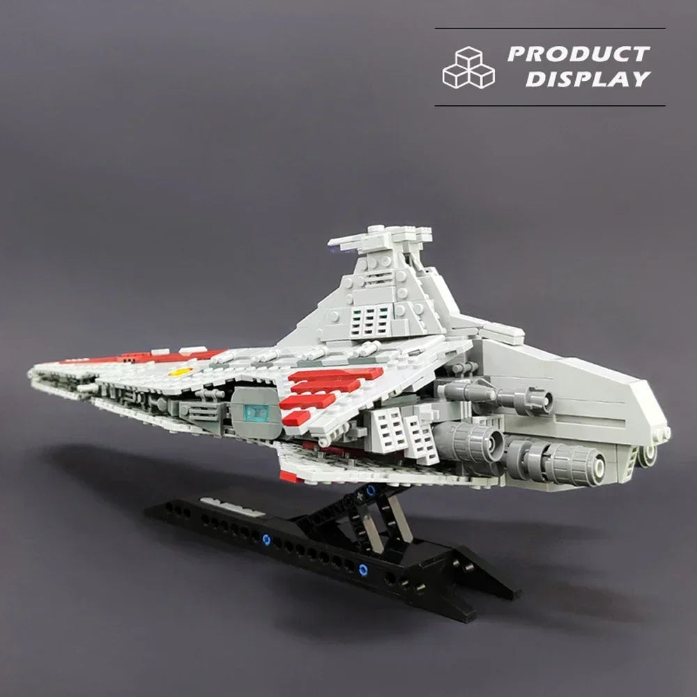 Planet War Interstellar Spaceship Combat Building Blocks Classic Movie Model Assembly Set Desktop 960PCS Puzzle Toy Gift For Kid