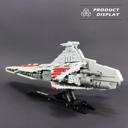 Planet War Interstellar Spaceship Combat Building Blocks Classic Movie Model Assembly Set Desktop 960PCS Puzzle Toy Gift For Kid