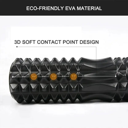 45 or 30cm Foam Massage Roller Hollow Column Fitness Equipment for Muscle Massage Physiotherapy and Sports Rehabilitation