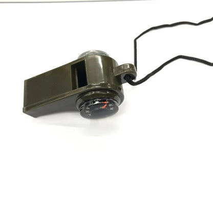 ABS Emergency Whistle Plastic Multifunctional Survival Compass Thermometer