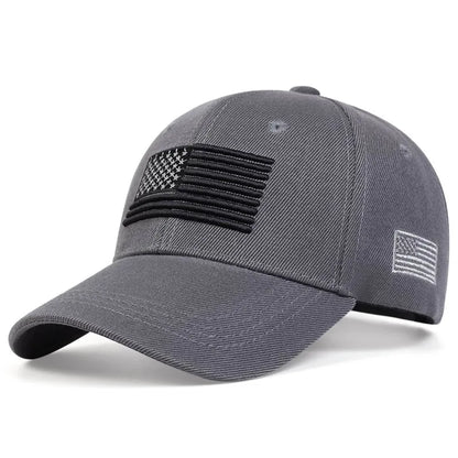 USA Flag Baseball Hat Men's Outdoor Solid Color Embroidered Sports Duck Tongue Baseball Hat
