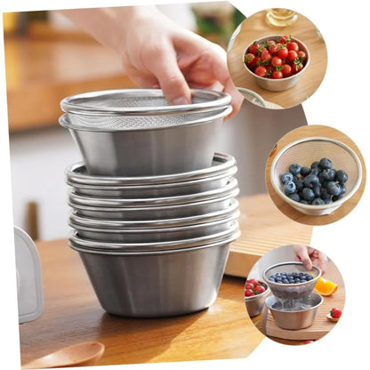 1Set Colander and Bowl Set Fruits Washing Basket Strainer for Kitchen Drainage Easy to Use for Rinsing Vegetables and Fruits