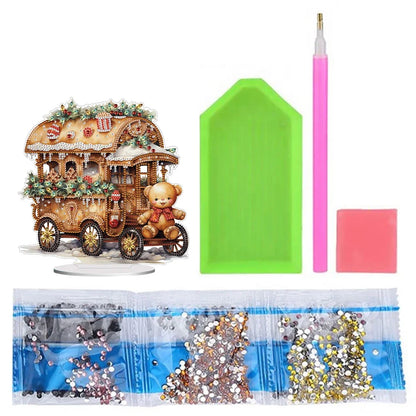Special Shape Diamond Painting Table Decor Diamond Art Table Decor Christmas Crystal Painting Desktop Kit Gift for Christmas