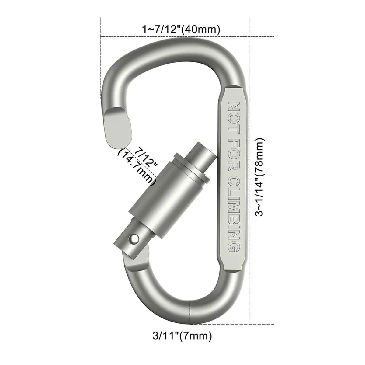4-6PCS Carabiner Set For Key Camping EDC Outdoor Keychain Clip Alloy Aluminum Tactical Hook