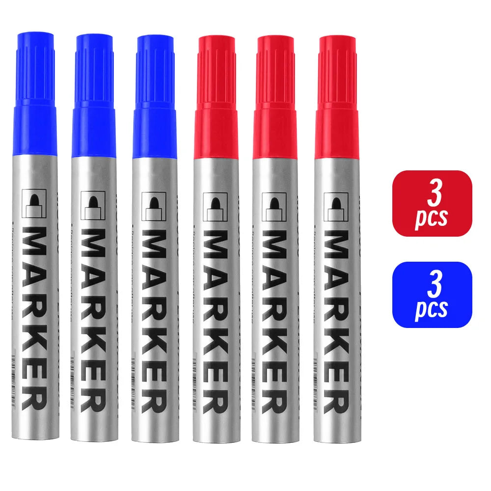 Permanent Paint Markers Waterproof Black Quick Drying Oil Based Pen