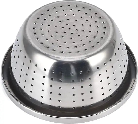 Vegetable Washing Basket, Drain Holes Stainless Steel Colander, Strainer Washing Basket for Drainage Basin, Rice Sieve and Stora
