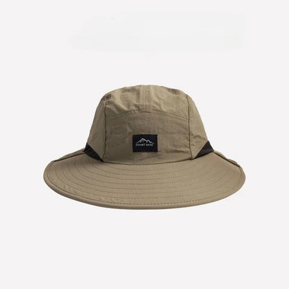 Wide Brim Neck Protection Unisex Bucket Hats Outdoor Visor Quick-drying