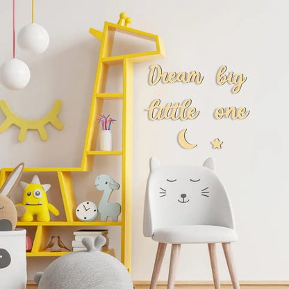 Wall Wooden Letter Modern Big Dream Wall Sign For Children's Room Baby Room Decoration Adorable Gallery Art For Birthday