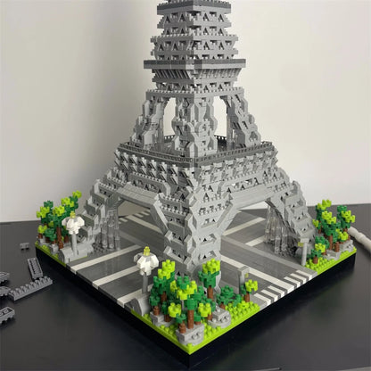 Eiffel Tower Paris Architectural Micro Mini Model Building Blocks Toy : Enhance Your Office Decor, Boost Hand Skills Gift