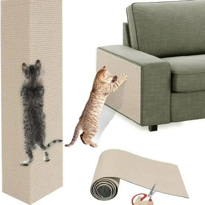 Wall Self-Adhesive Pet Scratch Furniture Protector DIY Cats Scratch Protection Paws Sharpen Trimmable Carpet Cats Scratch Board