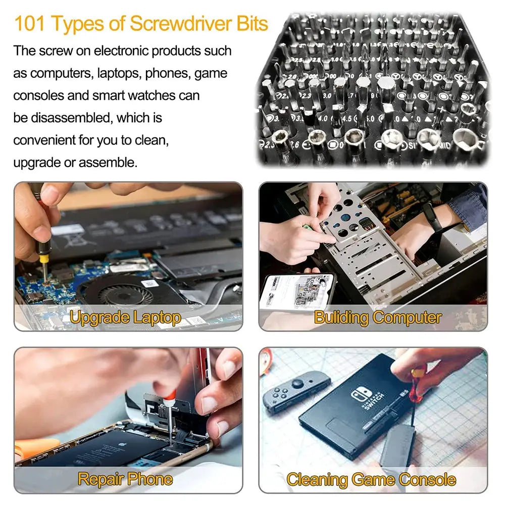 Precision Screwdriver Set, Repair Tool Kit with Magnetic Screwdriver Set for Computer, Laptop, Phone, Etc.