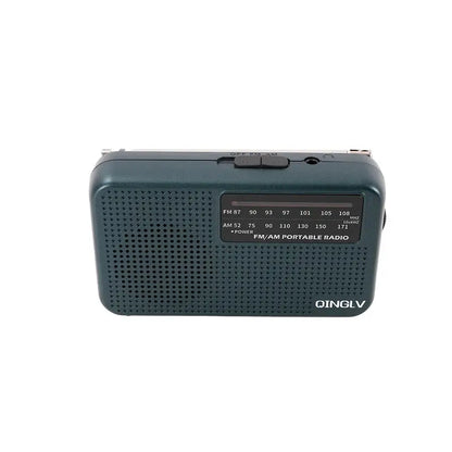AM/FM portable radio with high sensitivity and high sound quality, uses durable No. 7 batteries, built-in high quality