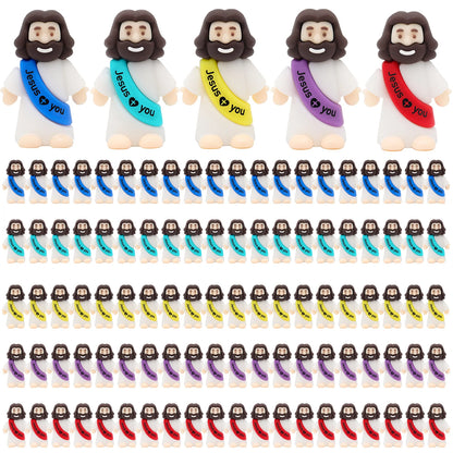 50pcs mini Jesus ornaments Jesus statues desktop decorations party gifts decorations savior Easter Christmas gifts