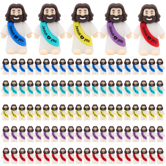 50pcs mini Jesus ornaments Jesus statues desktop decorations party gifts decorations savior Easter Christmas gifts