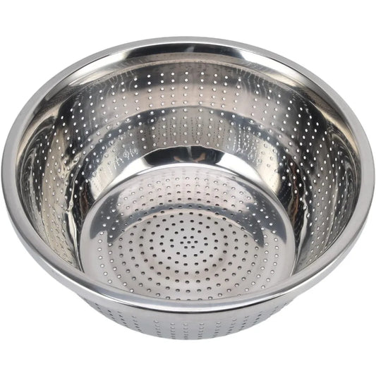 Stainless Steel Colander, Vegetable Washing Basket proof Multifunction Food Strainer Bowl for Kitchen, Vegetable Slicer Grater S