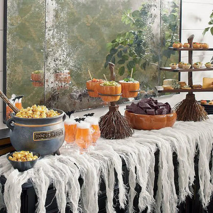 Resin Witches Cauldron Serving Bowls Candy Bucket for Halloween Party Indoor Outdoor Home Kitchen Halloween Party Decorations