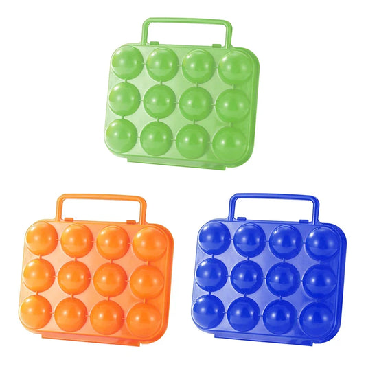 12 Grid Kitchen Organizer Case Portable Outdoor Eggs Carrier Protection Box