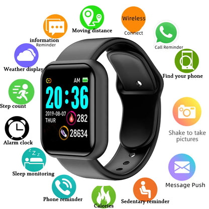 Multifunctional Smart Watch Bluetooth Connected Phone Music Player Fitness Sport Bracelet Sleep Monitor D13 Smartwatch