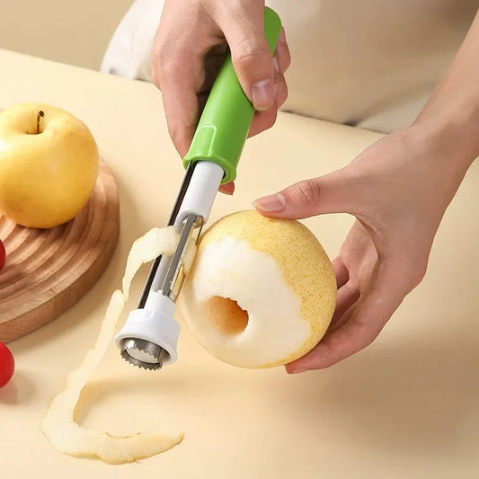 2-in-1 Apple Corer & Slicer - Christmas Baking Essentials for Holiday Desserts & Fruit Platters kitchen utensils