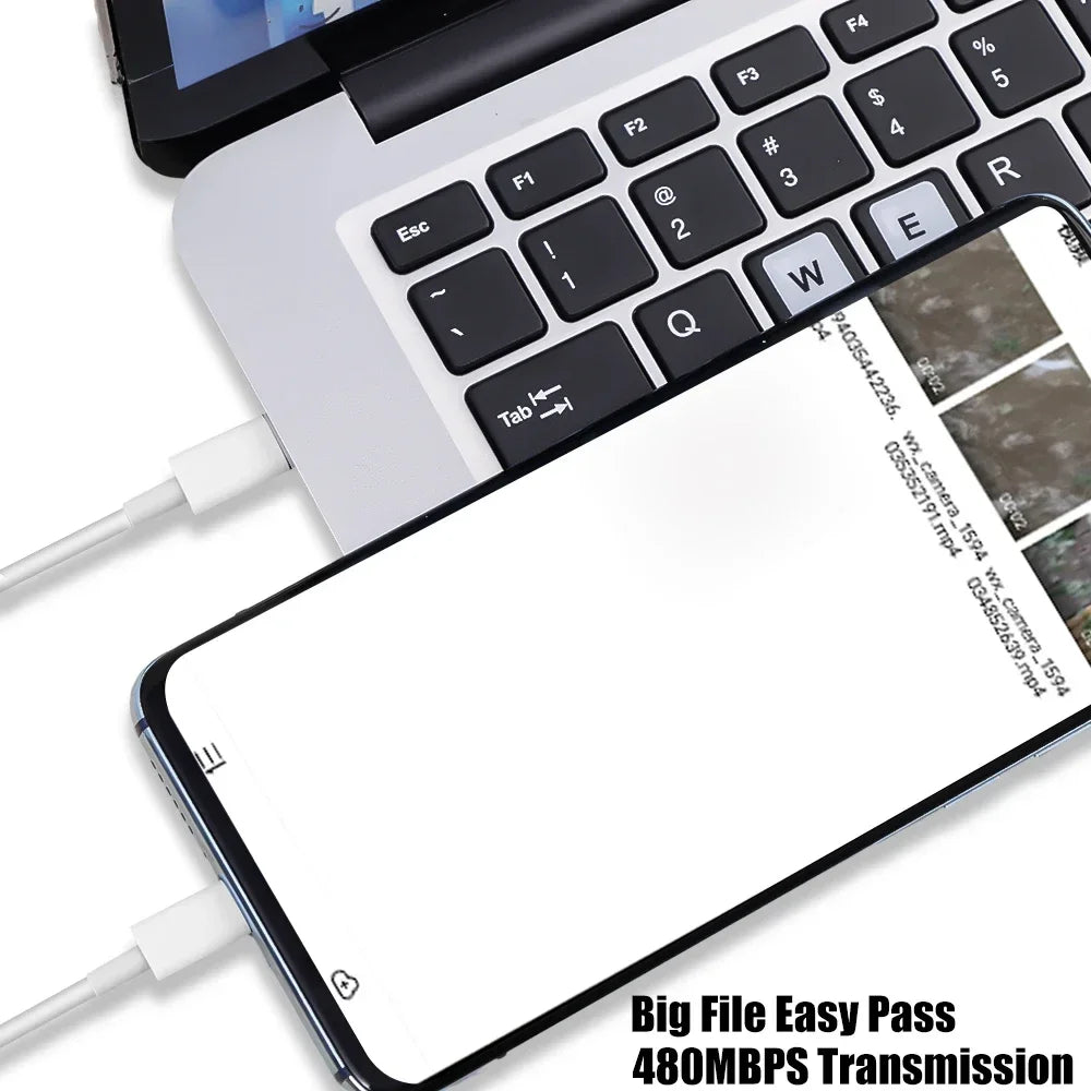 PD 100W 60W USB C to C Cable Fast Charge Data Cable for MacBook iPad iPhone Huawei Samsung Xiaomi Type C to Type-C Data Line
