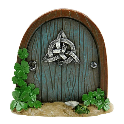 Miniature Fairy Door Wooden Elf Door Ornament Creative Dollhouse Fairy Door for Trees Garden Decor