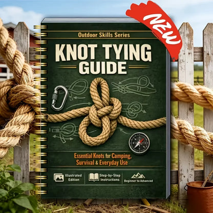 Outdoor Illustrated Survival Knot-tying Guide Step by Step Complete Knot Guide for Camping Hiking Daily Survival Home 40 Pages