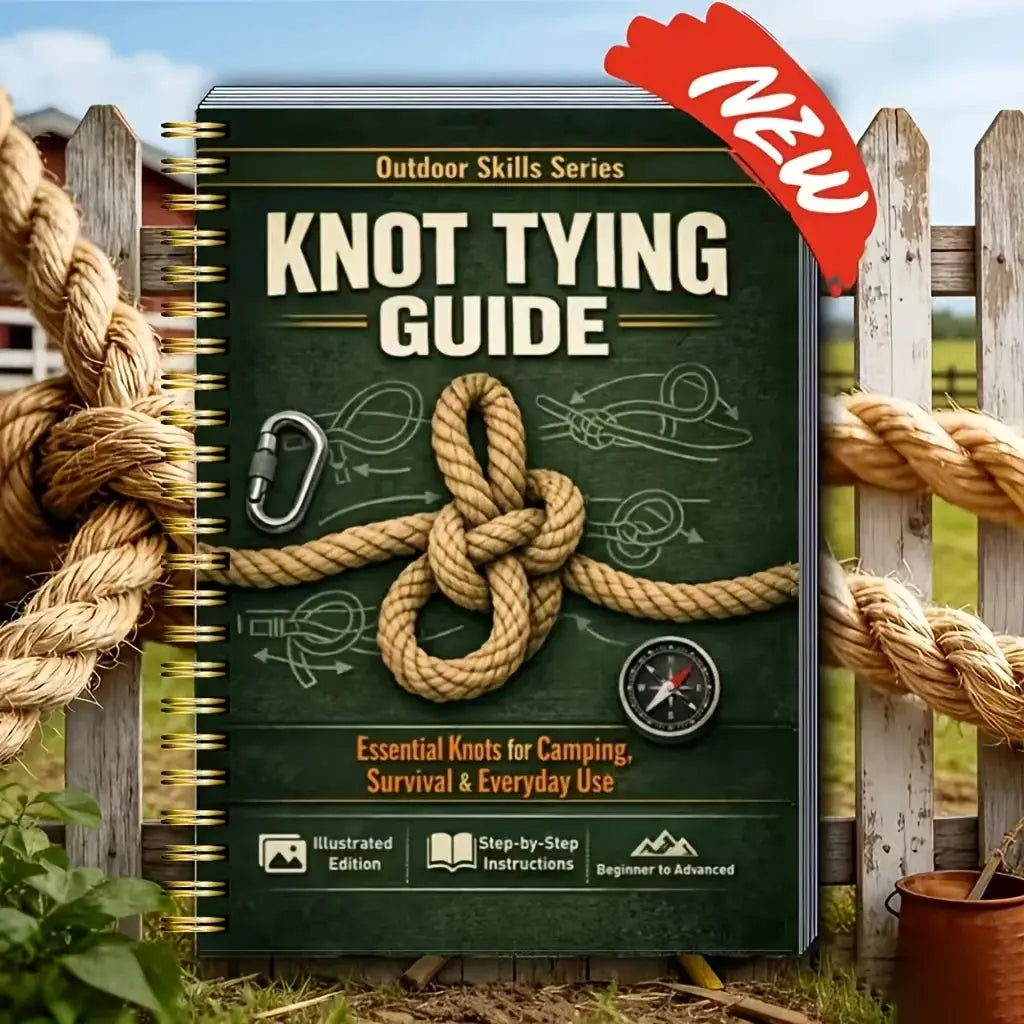 Outdoor Illustrated Survival Knot-tying Guide Step by Step Complete Knot Guide for Camping Hiking Daily Survival Home 40 Pages