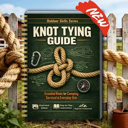 Outdoor Illustrated Survival Knot-tying Guide Step by Step Complete Knot Guide for Camping Hiking Daily Survival Home 40 Pages