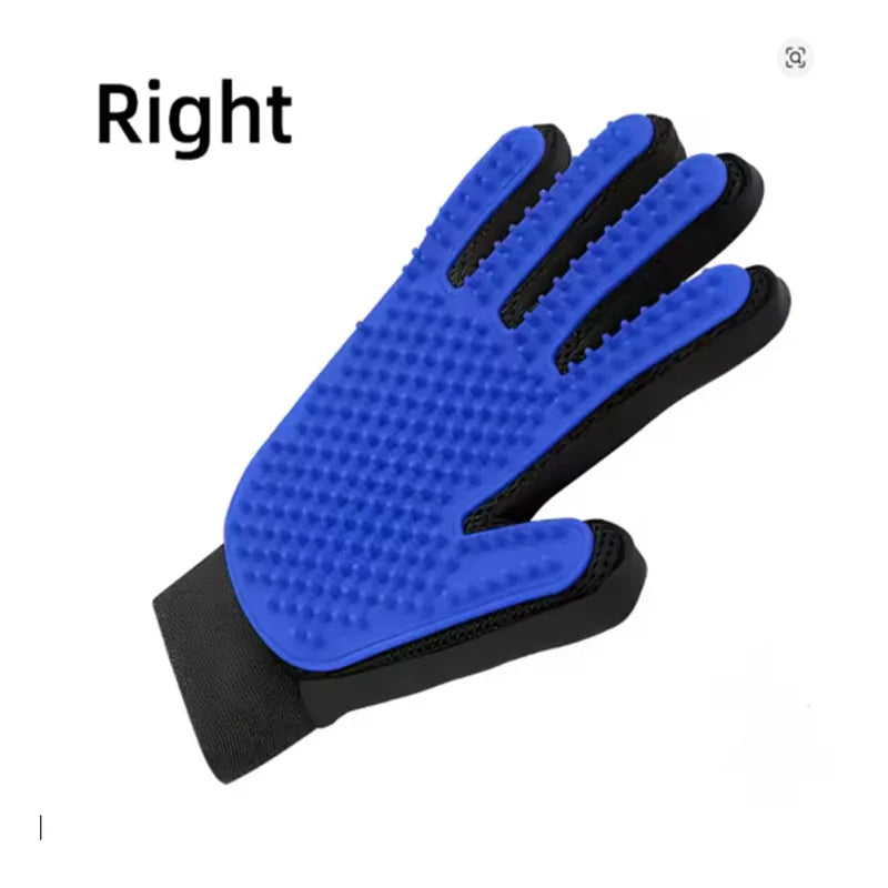 Pet Grooming Glove Dog Cat De-shedding Hair Remover Massage Brush