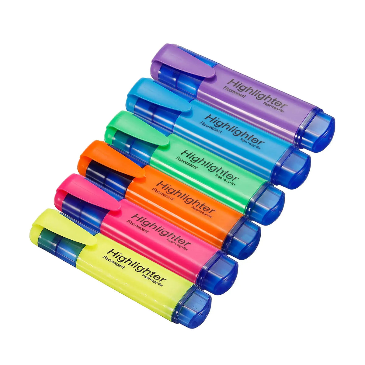 4Pc OR 6Pc Highlighter Fluorescent Pens Broad Tip Writing Marker Pens for Art Drawing Doodling Marking Office Stationery School Supply