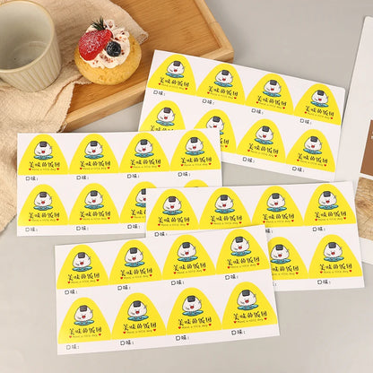 80Pcs Triangle Rice Ball Packing Bag Stickers Nori Seaweed Onigiri Sushi Bag Stickers Sushi Making Mold Tools Bento Accessories